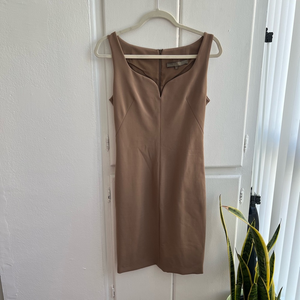 Space Style Concept Brown Form Fitting Dress Size… - image 1